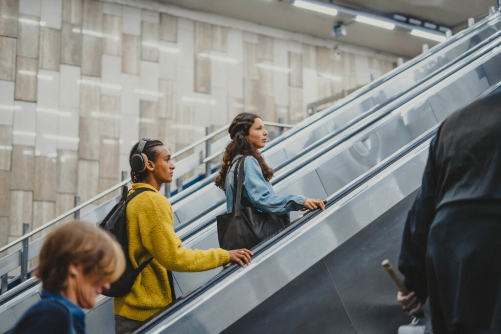 escalator usage stib mivb
